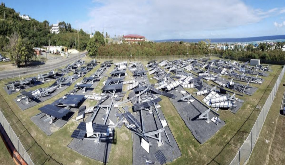 Destroyed Solar Array in GSA Site