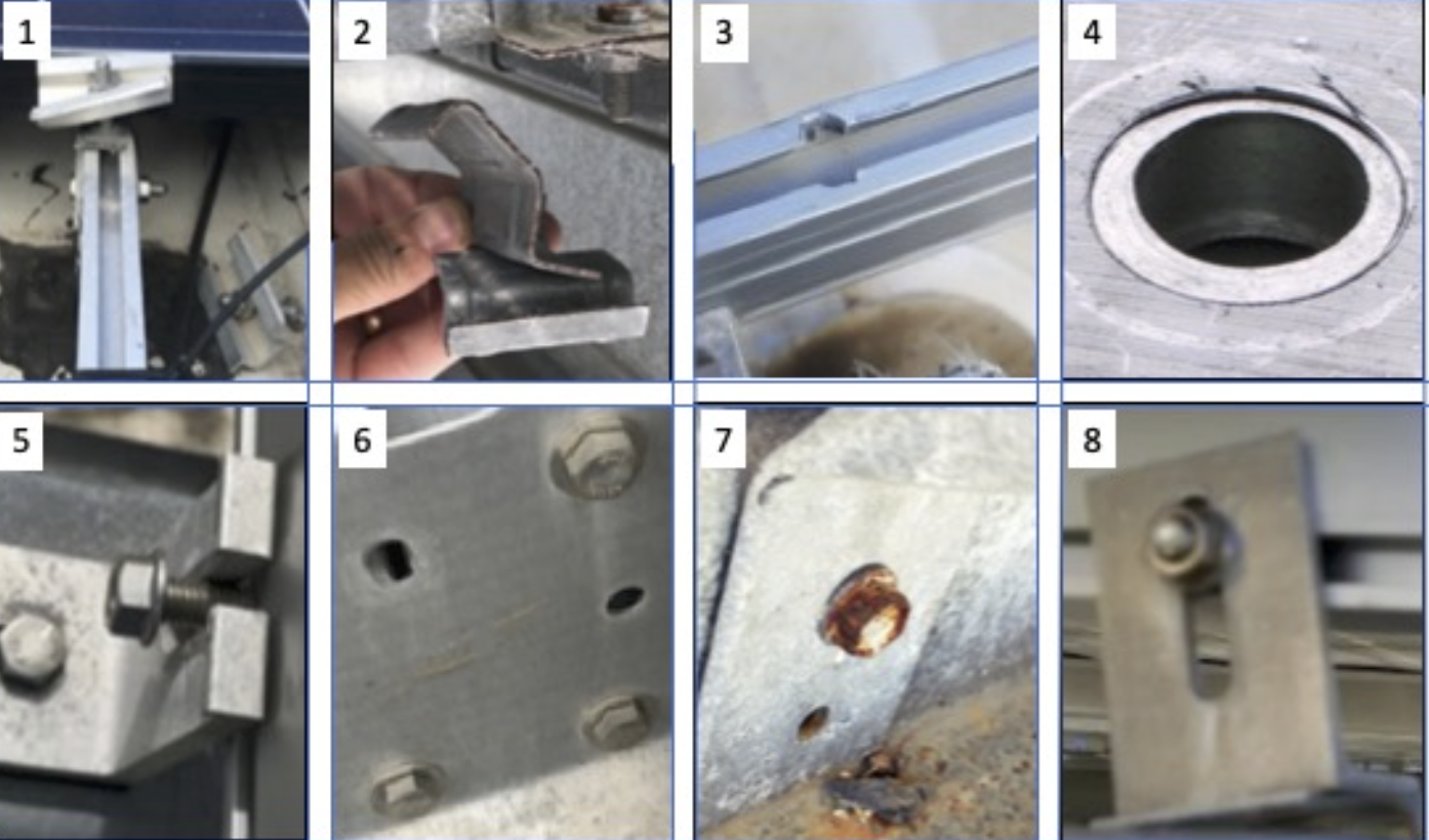 Image of 6 types of fastener failures